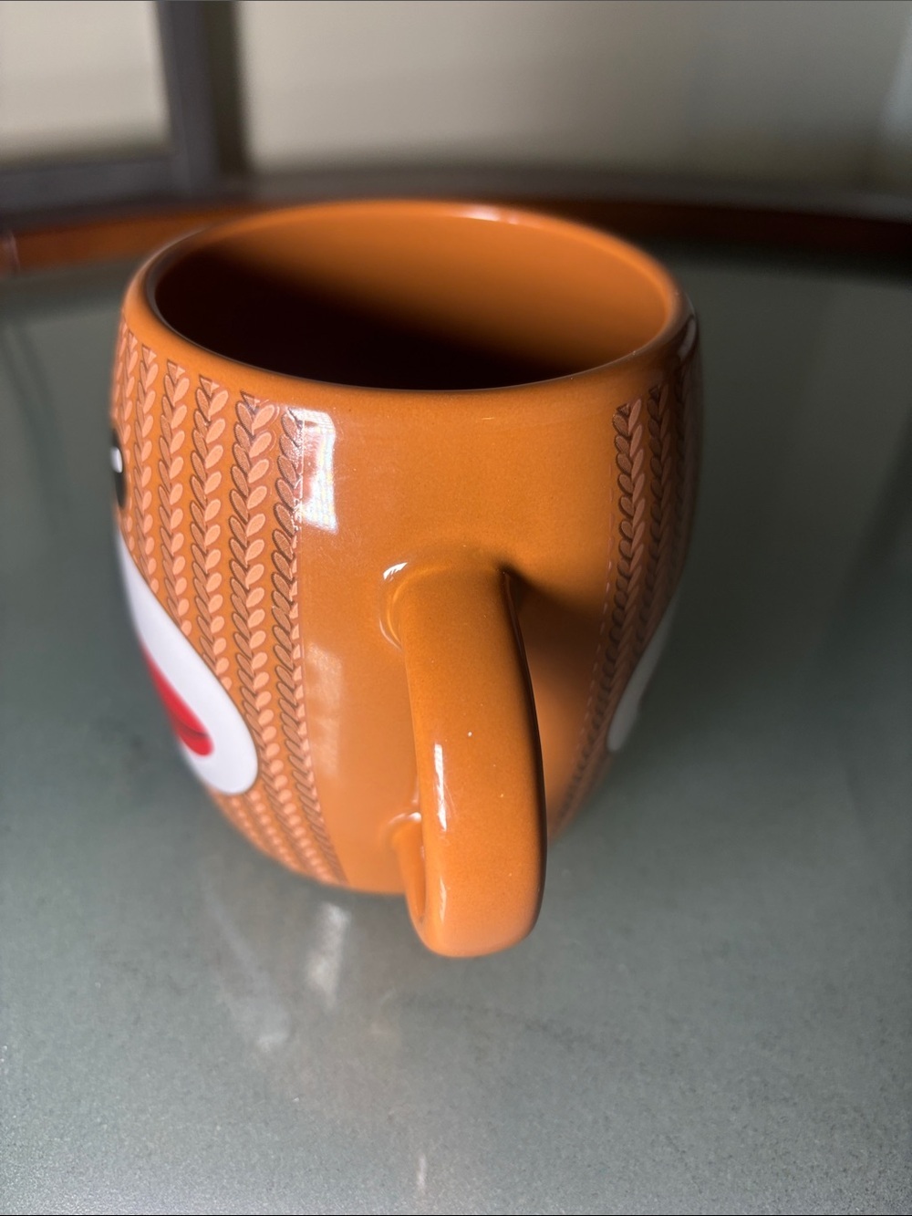 Double-Handle Sock Monkey Ceramic Mug - Picture 6 of 6